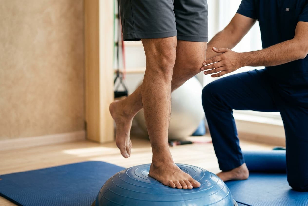 Proprioceptive neuromuscular rehabilitation on BOSU dome for ACL recovery