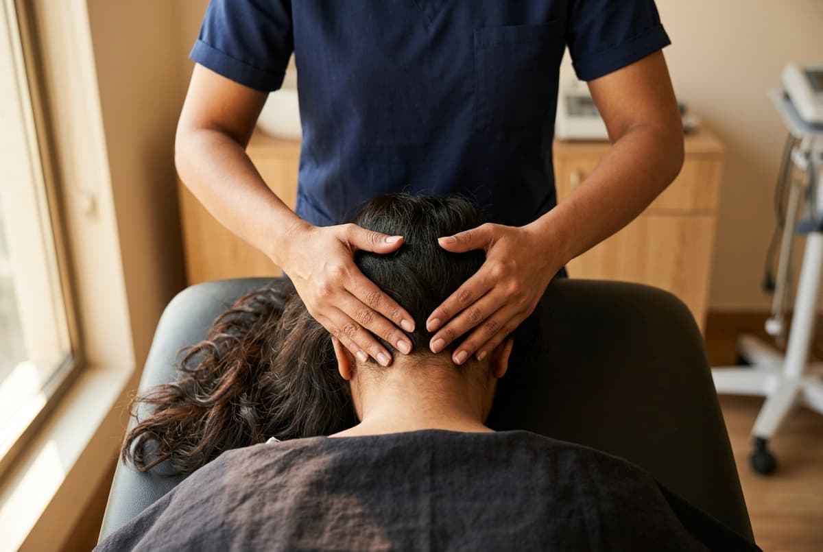 Clinical cervical spine traction and suboccipital decompression for cervical spondylosis at Zen Physiotherapy Clinic Nashik