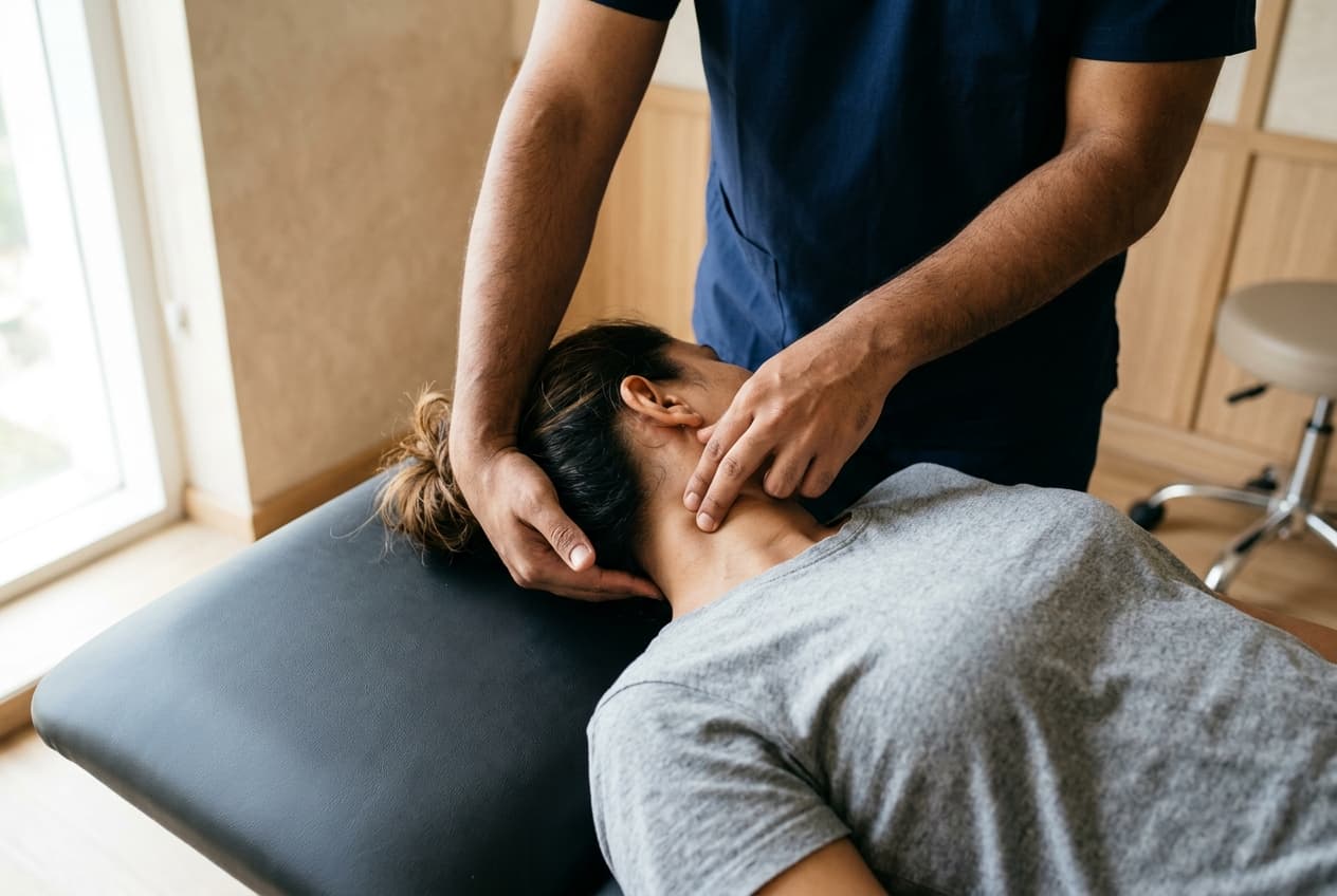 Maitland cervical spine joint mobilization for neck stiffness and nerve relief